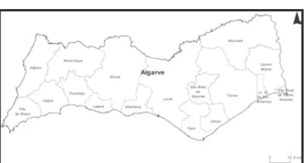 Figure 2.1 – The Map of the Algarve  