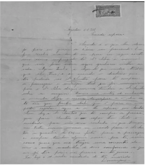 Figure 2 – letter from 1912.