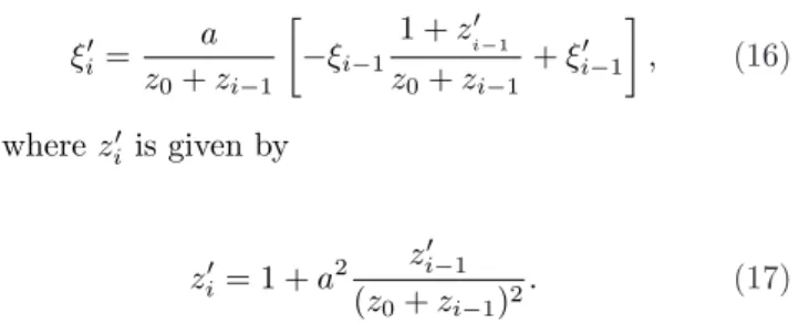 Table 2 - Number of terms needed for the product k.q to converge as a function of z 0 /a