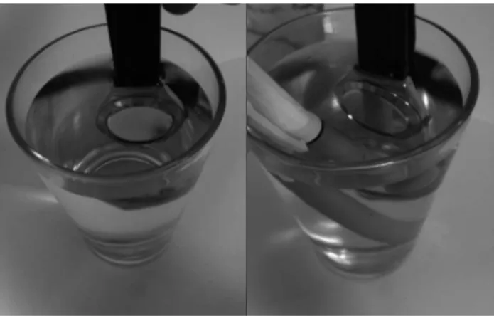 Figura 1 - Silver surface (left) and reflection of nearby objects (right).