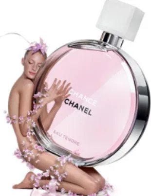 Figura 10. Anúncio Chanel – Chance Eau Tendre  Fonte: perfumemoda-bobpires.blogspot.com.br/2010/07 