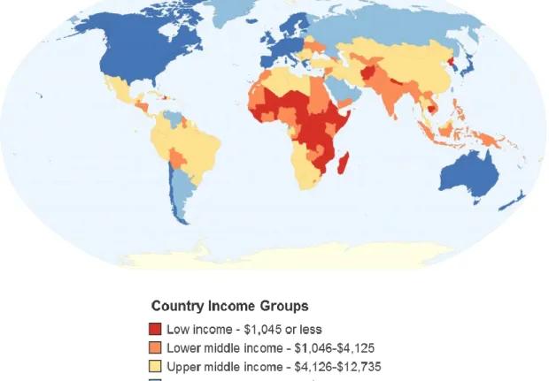 Figure 1 – Country Income Groups (World Bank Classification) 
