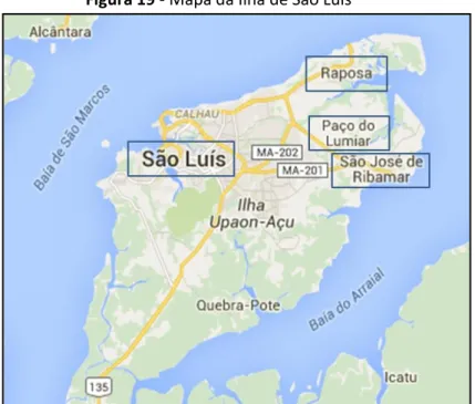 Figura 19 - Mapa da Ilha de São Luís  