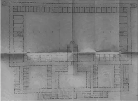 Figura 5 - Anteprojeto Cadeia  Central  de  Luanda  elaborado  pelo arquiteto António Ribeiro  Martins, de 1947 – planta