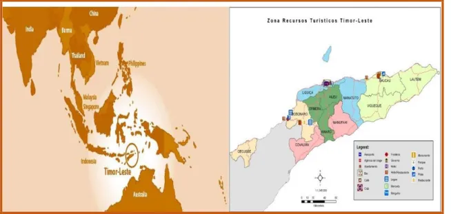 Figure 1: Timor-Leste in Asia and Pacific Map 