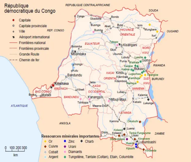 Figura 5 – Recursos mineiros na RDC