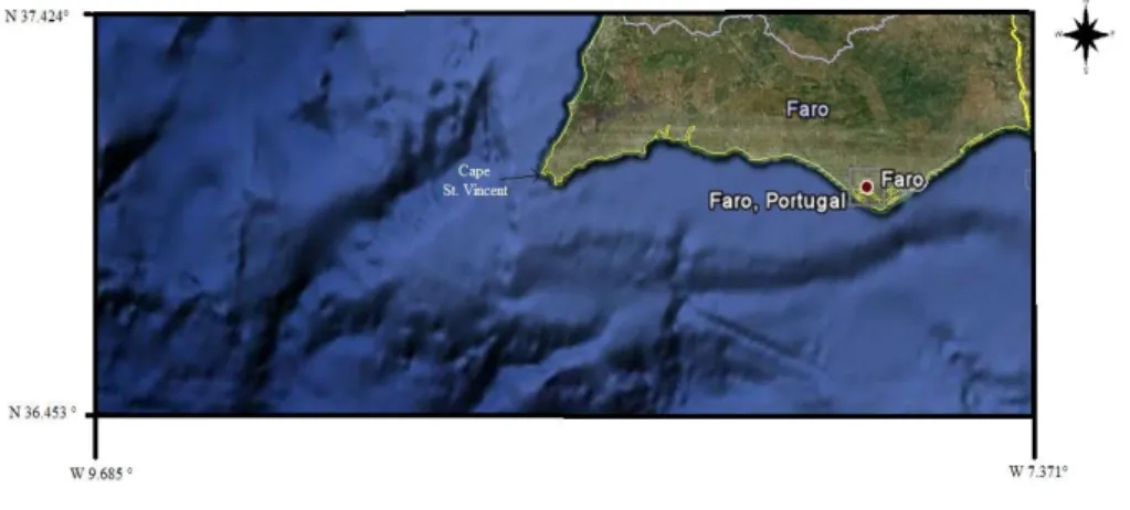 Figure 6: Showing the study area. (source: Google Earth 2010) 