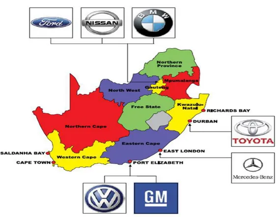 Figure 4-Representation of OEMs by region in South Africa 