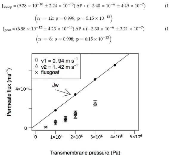 Table 3 presents the linear regression lines (with 95% confidence intervals and correlation coefficients) used for the determination of pure water permeability and the MWCO of NF membranes.