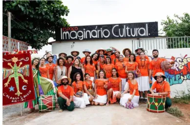 Figura 2 – A Orquestra Alada Trovão da Mata no Espaço Imaginário Cultural,  em Sobradinho-DF (2013).