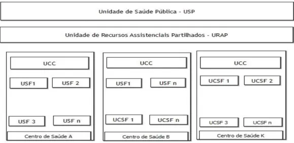 Figura 5 - Representação dos agrupamentos de centros de saúde (ACeS) em Portugal 
