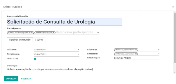 Figura 12-Formulário de solicitação para marcar a consulta médica. Fonte 11