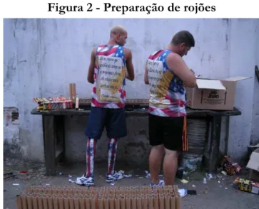 Figura 2 - Preparação de rojões 