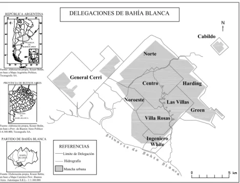 Figura 1 - Ubicación de la Localidad de General Daniel Cerri - Área de Estudio.