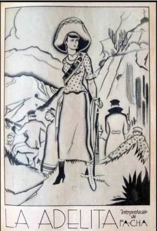 Figure 4 - Revista de Revistas, 20 novembre 1932. “La Adelita” © Bibliothèque Miguel Lerdo de  Tejada, Mexico, Mexique  