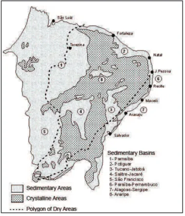 Figure  3  below shows, in schematic form, the occurrence of aquifers in the  Northeast.
