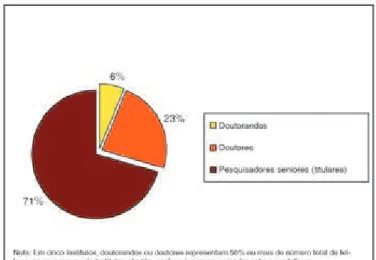 Gráfico 3 – Situação profissional dos fellows.