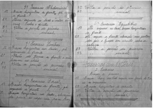 Figure 1 – Class diary of teacher Guilhermina Poloni Costa, 1946.