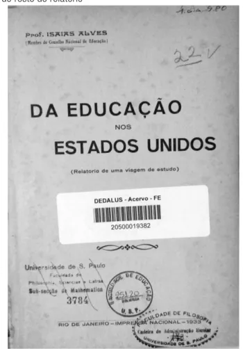 Figura 1 – Folha de rosto do relatório