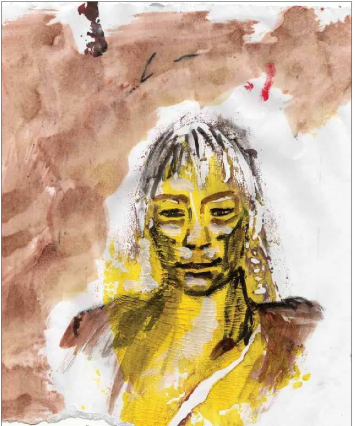 Figure 2. Beptopoop, 2010. Illustration: Anne Gély, acrylique et encre de Chine.