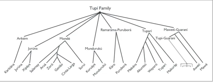 figure 1. internal classification of the tupian family 2 .