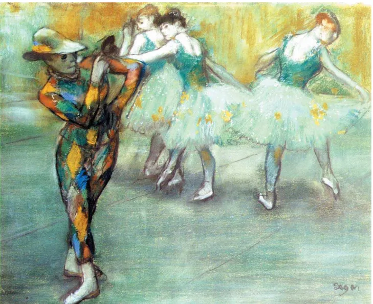 Figura 7 – Edgar Degas, Arlequín danzando, pastel sobre papel, 50cm x 63,5cm. Ex colección Aristóbulo del Valle, Acervo del Museo Nacional de Bellas Artes de Buenos Aires (MNBA).