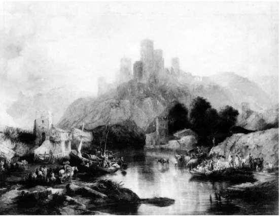 Figura 1 – Genaro Pérez de Villaamil, Castillo de Alcalá de Guadaira, 1843, óleo sobre tela, 110cm x144,5cm