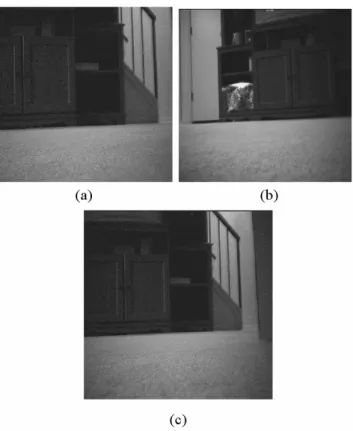 Figure 12: Robot view while tracking to a child node (+) with the aid of fiducials (o).