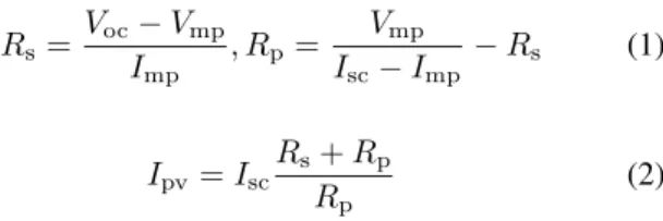 Fig. 4 shows the circuit of the DC-DC buck converter fed by a photovoltaic (PV) array