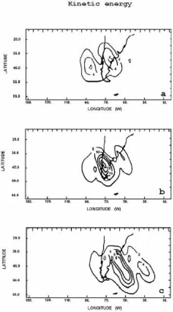 Figure 3 - Available potential energy of high-pass filtered disturbances for cyclonic system composite