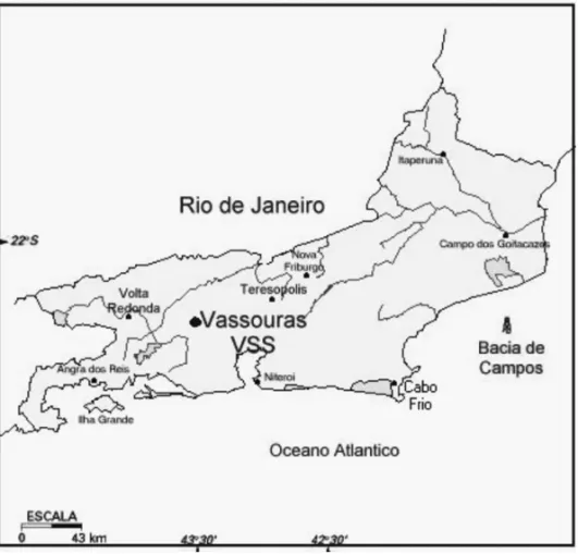 Figure 4 – Localization of Vassouras observatory, Rio de Janeiro, Brazil.