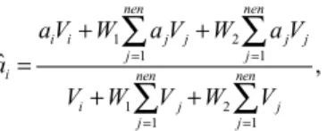 Figure 1 illustrates the concept of spatial filter. In this figure, the  element being filtered has a neighborhood, selected by the radius of  the filter