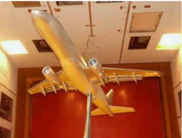 Figure 11. Transonic pressurized tunnel test - EMBRAER 170 at DNW/HST  - Front View. 