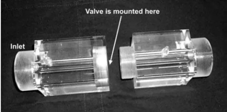 Figure 2. Transparent test chamber made of a high quality Plexiglas. 