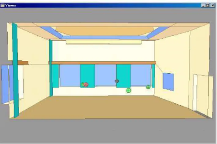 Figure  7.  Model  of  the  room  for  phase  2  of  the  RR3:  Intermediary  geometrical complexity