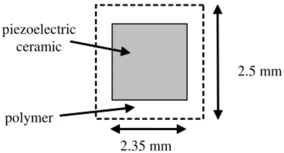 Figure 1. Fabrication of a 1-3 piezoelectric composite ring using the dice- dice-and-fill technique