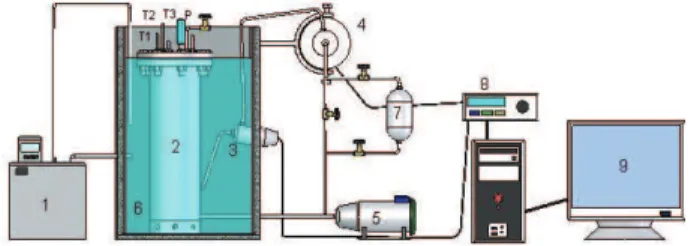 Figure 1. Schematic representation of the experimental rig. 