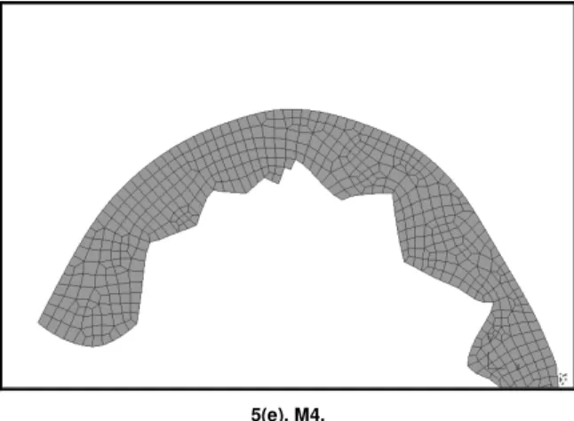 Figure 5. Experimental and Predicted chip shapes for the FE models. 