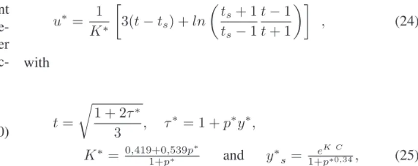 Table 1. Mellor’s integration constant (1966).