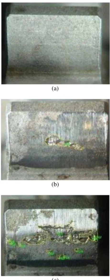 Figure 10. Position of roughness measurement: addendum, pitch diameter  and dedenddum