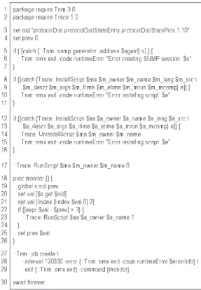 Figure 6: Sample script run by MLMs