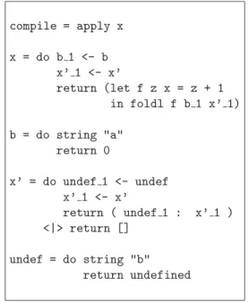 Figure 6: Program for counting bs in {ab*}