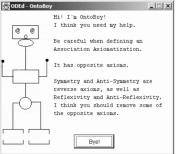 Figure 10: The OntoBoy agent. 