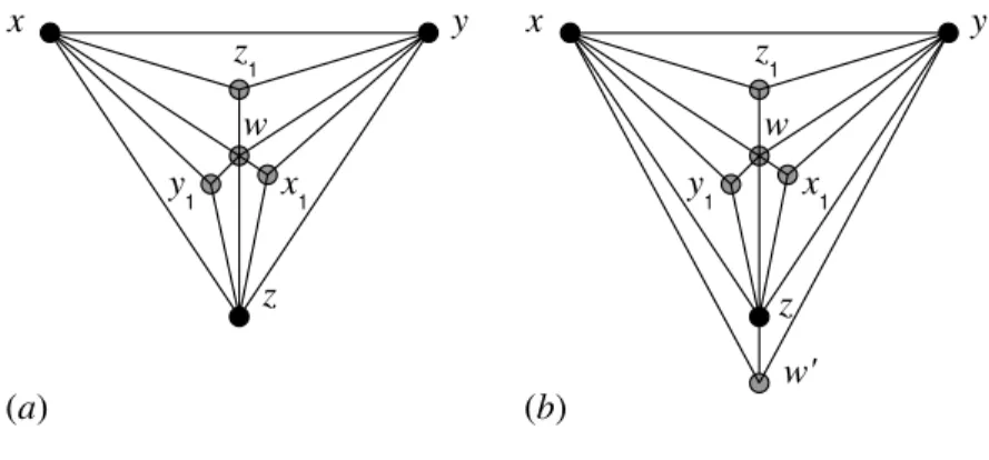 Figure 5. Extended triangles of type 2 and 3