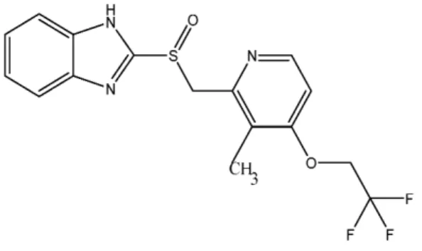Figure 1. Structure of lansoprazole.