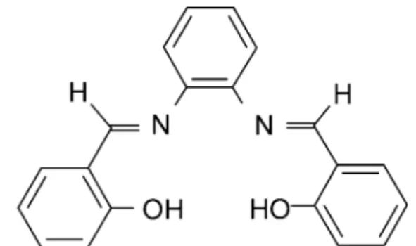 Figure 1. Structure of the N,N'-disalicylidene-1,2- N,N'-disalicylidene-1,2-phenylendiamine.