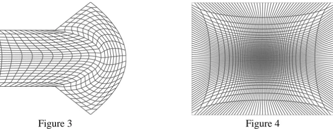 Figure 3 – Example (3.1): Adapted Grid by Area Functional. Adapted Functional is give as s(x, y) = 5.0 + 200.0 | sin(2 π x) sin(2 π y) | 