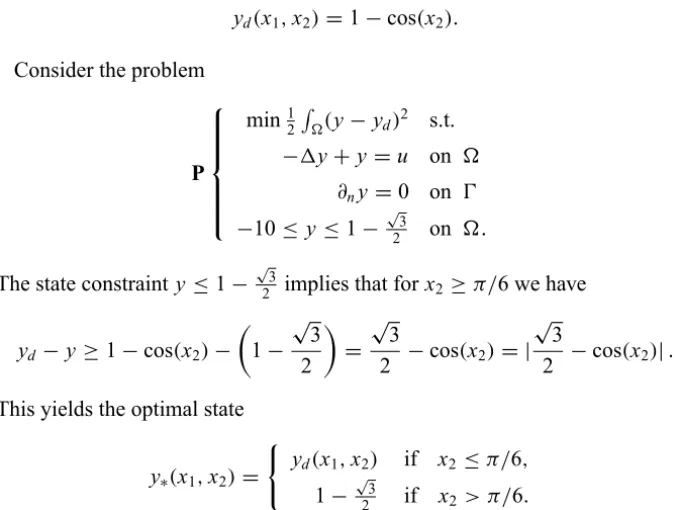 Figure 1 shows the desired state y d and the optimal state y ∗ that is generated by the optimal control