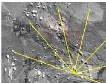 Figure 5. Engineering Array satellite photo, the diamonds