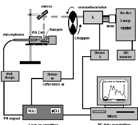 Figure 5 shows the experimental setup for PAS, a